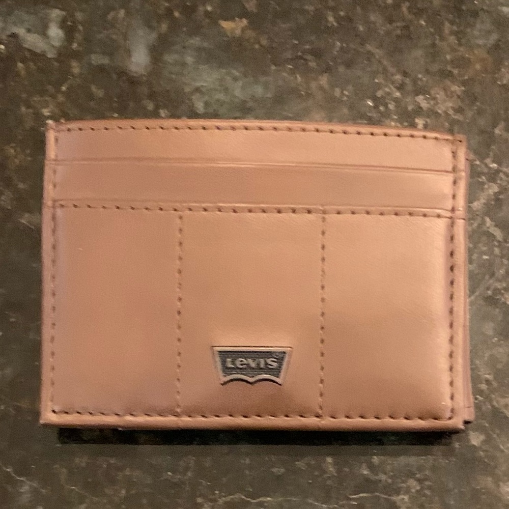 Levi’s Mens Small Magnetic Wallet, Brown, Brown Not Tan, NWOT, Never Used - Picture 2 of 11